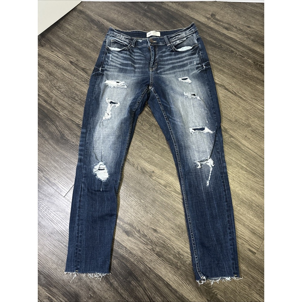 Women's BKE Gabby Curvy Fit High Rise Ankle Skinny Jeans Blue 27